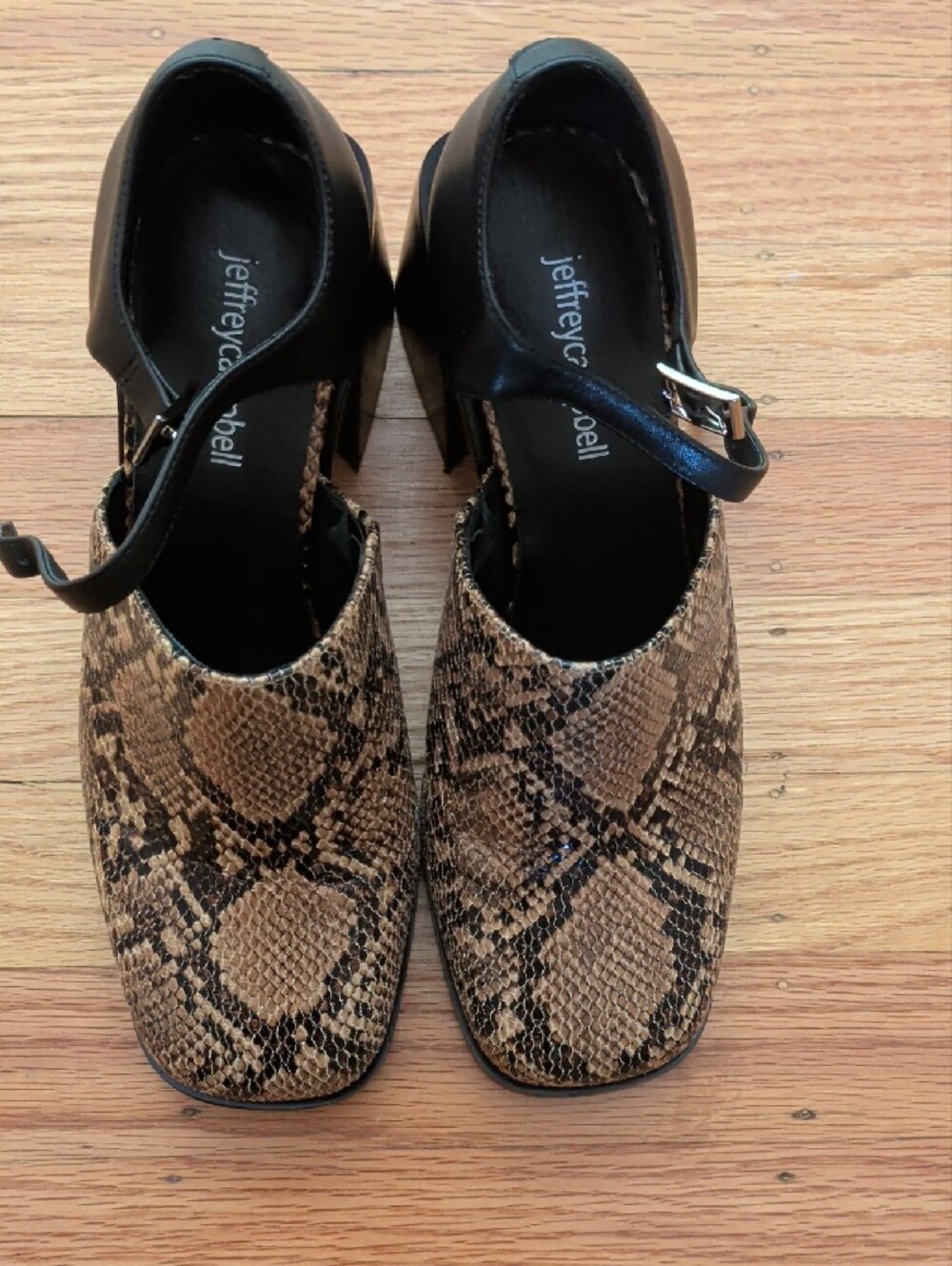 Jeffrey Campbell Snake-Print Mary Janes - Picture 5 of 7
